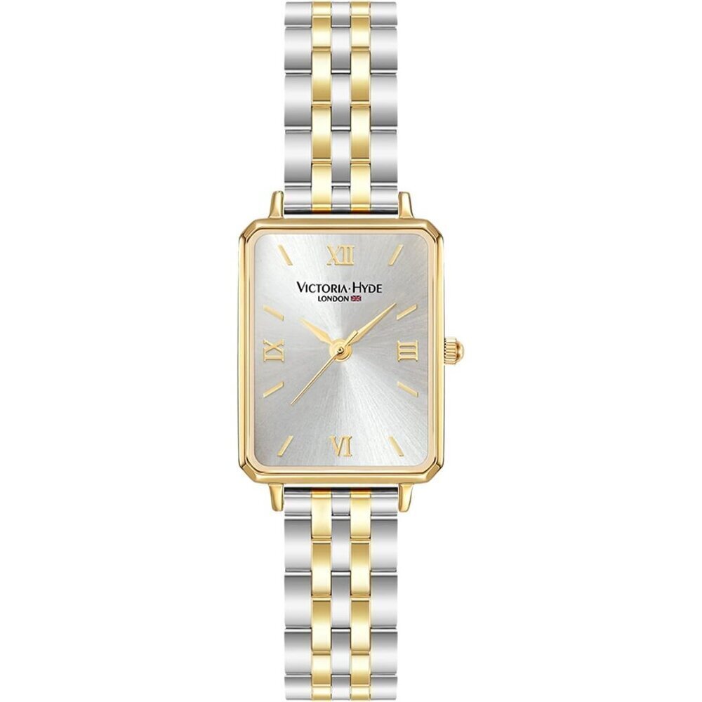 VICTORIA HYDE Womens Elegant Watch Mother of Pearl Dial Light Gold Leather Band